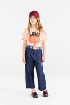 Pink rooster T-shirt with “LOVE” print