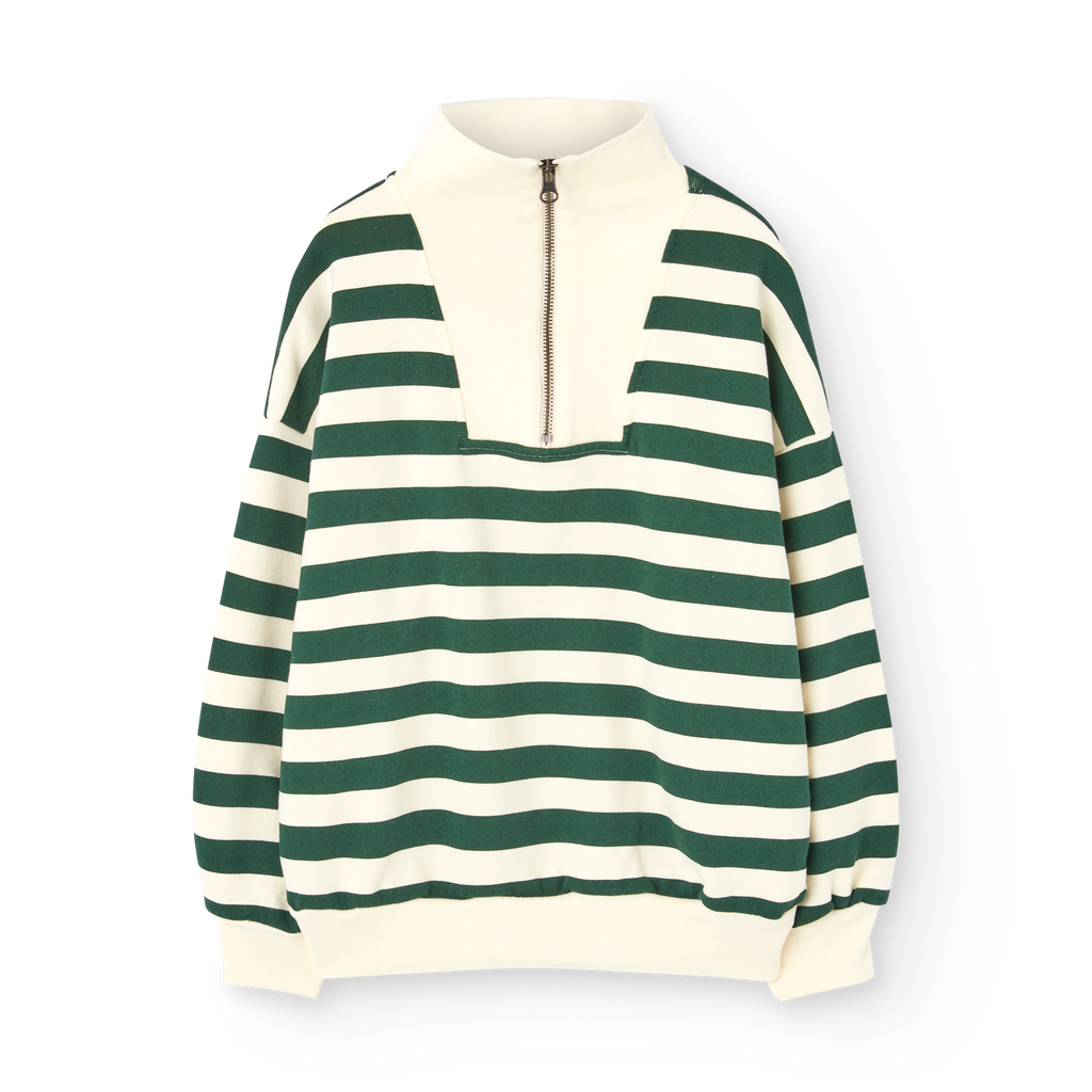 Green striped Blowfly sweatshirt