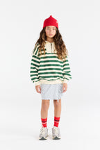 Green striped Blowfly sweatshirt