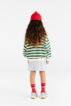 Green striped Blowfly sweatshirt