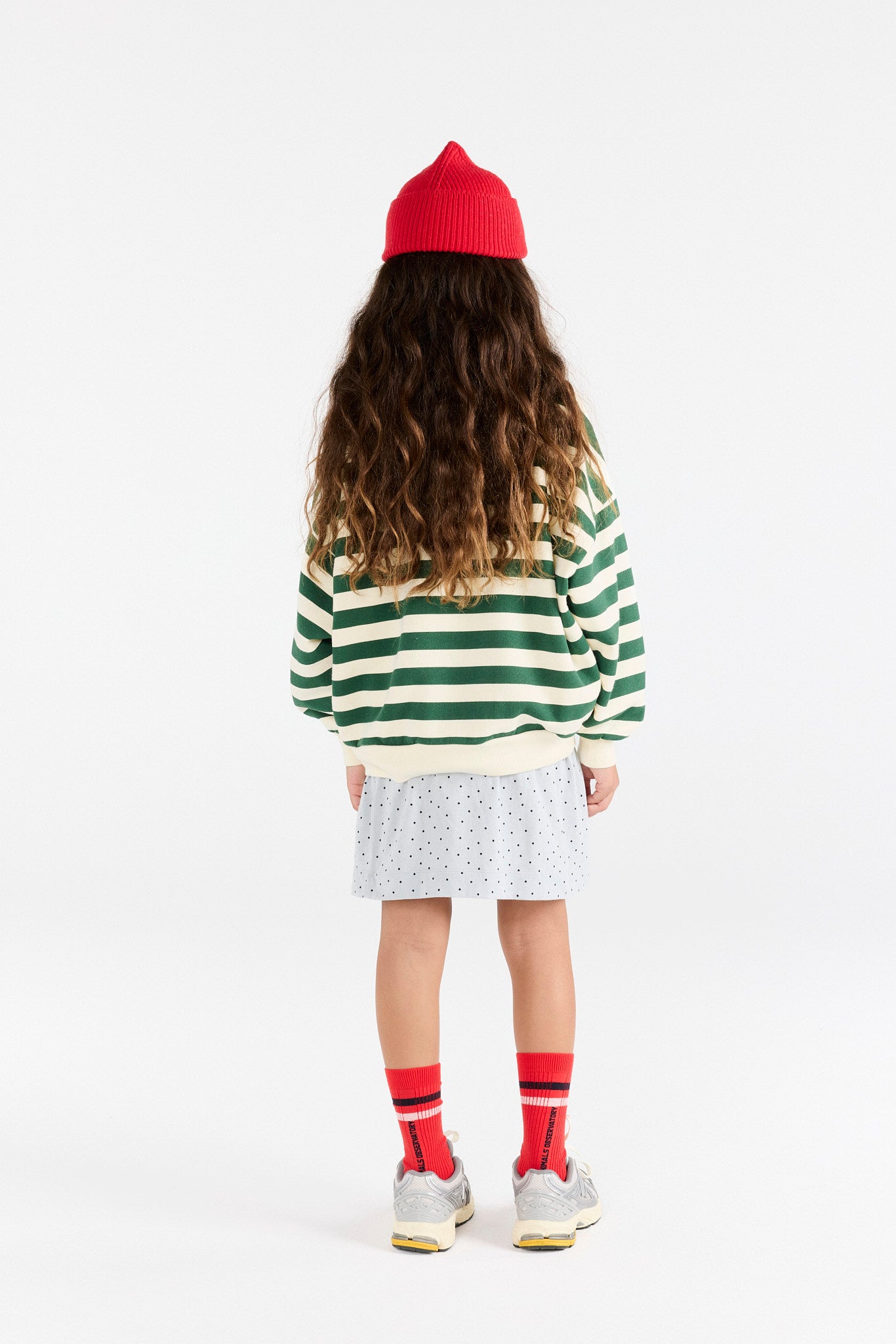 Green striped Blowfly sweatshirt