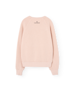 Pink shark sweatshirt with rainbow pattern