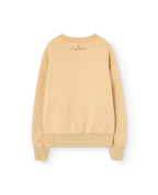 Beige bear sweatshirt with hearts