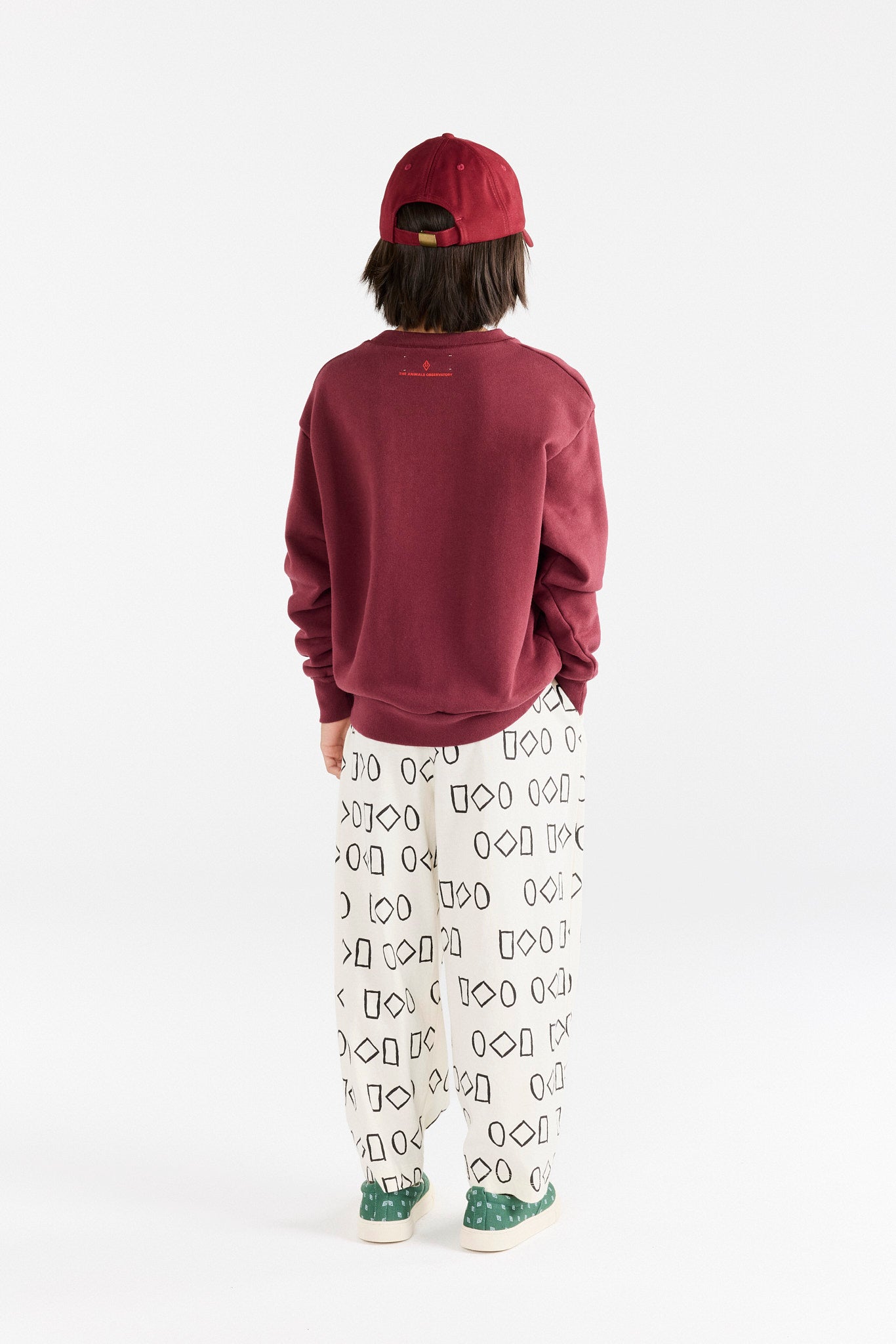 Burgundy Bear Hearts Sweatshirt