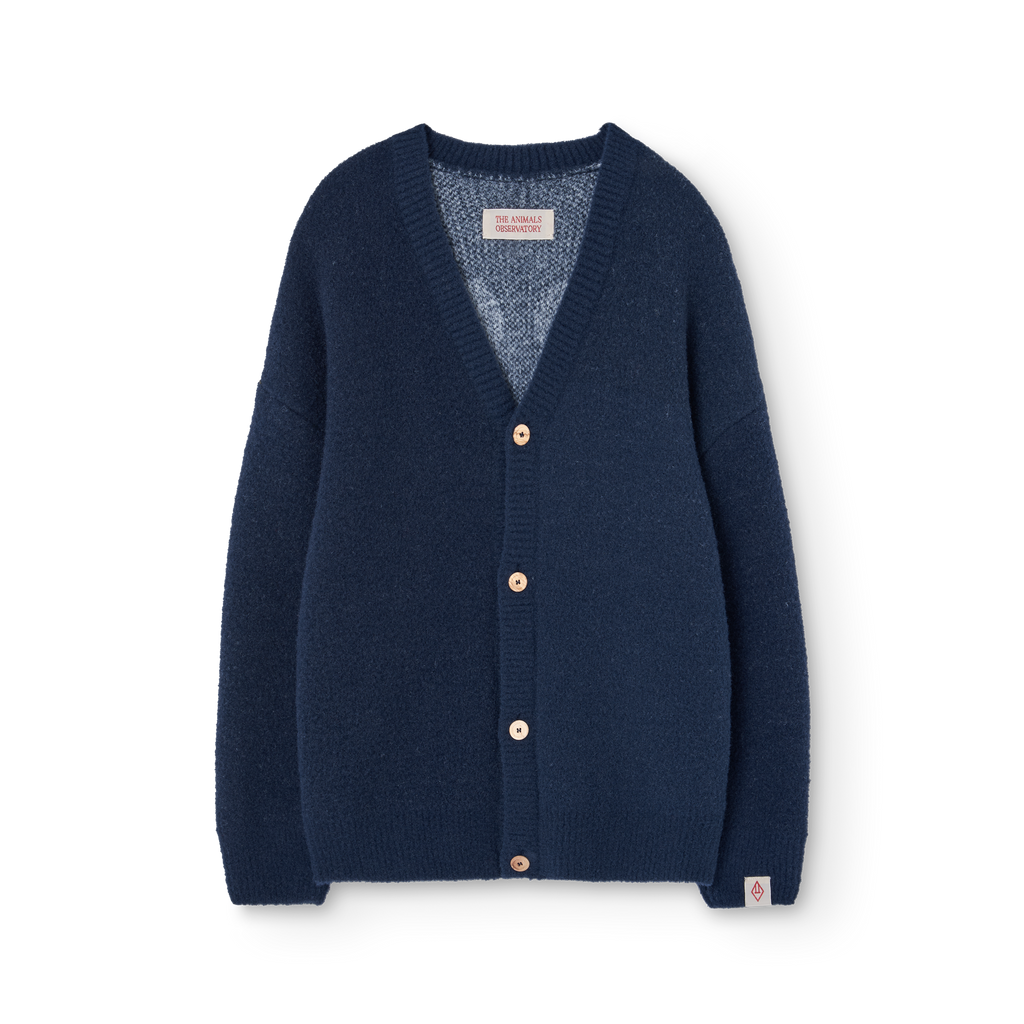 Plain navy blue Racoon cardigan
