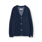 Plain navy blue Racoon cardigan