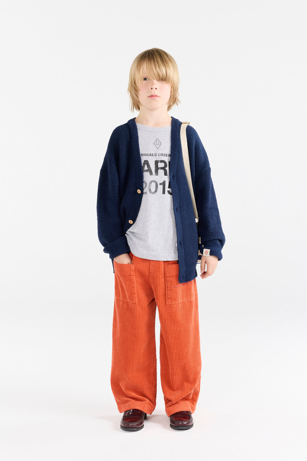 Plain navy blue Racoon cardigan