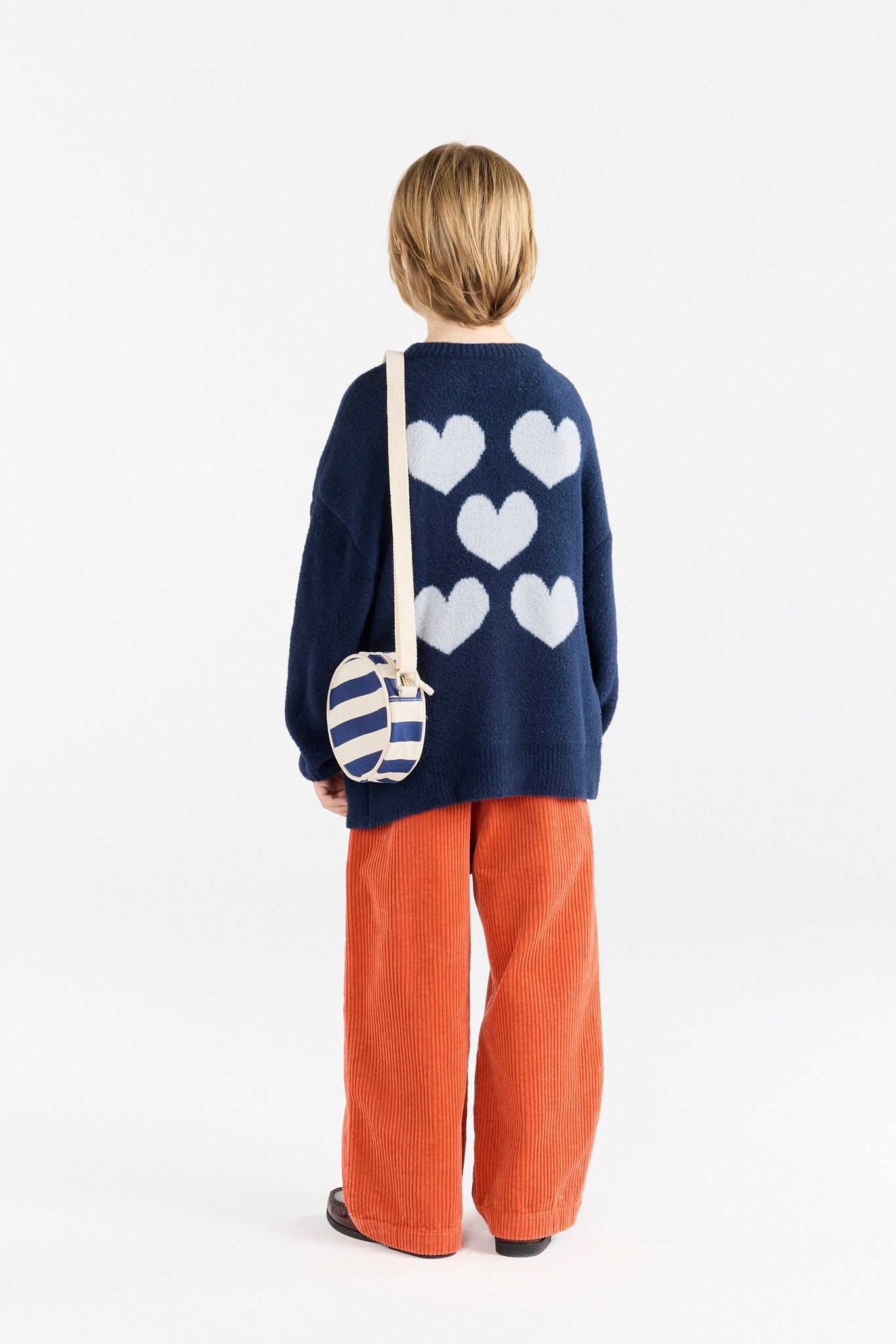 Plain navy blue Racoon cardigan