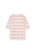 T-shirt Collie rayé rose & écru