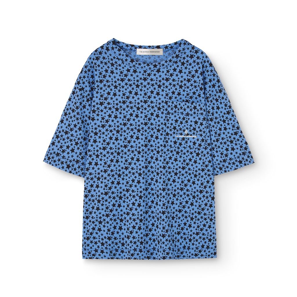 T-shirt Collie étoiles bleu