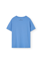T-shirt rooster logo bleu