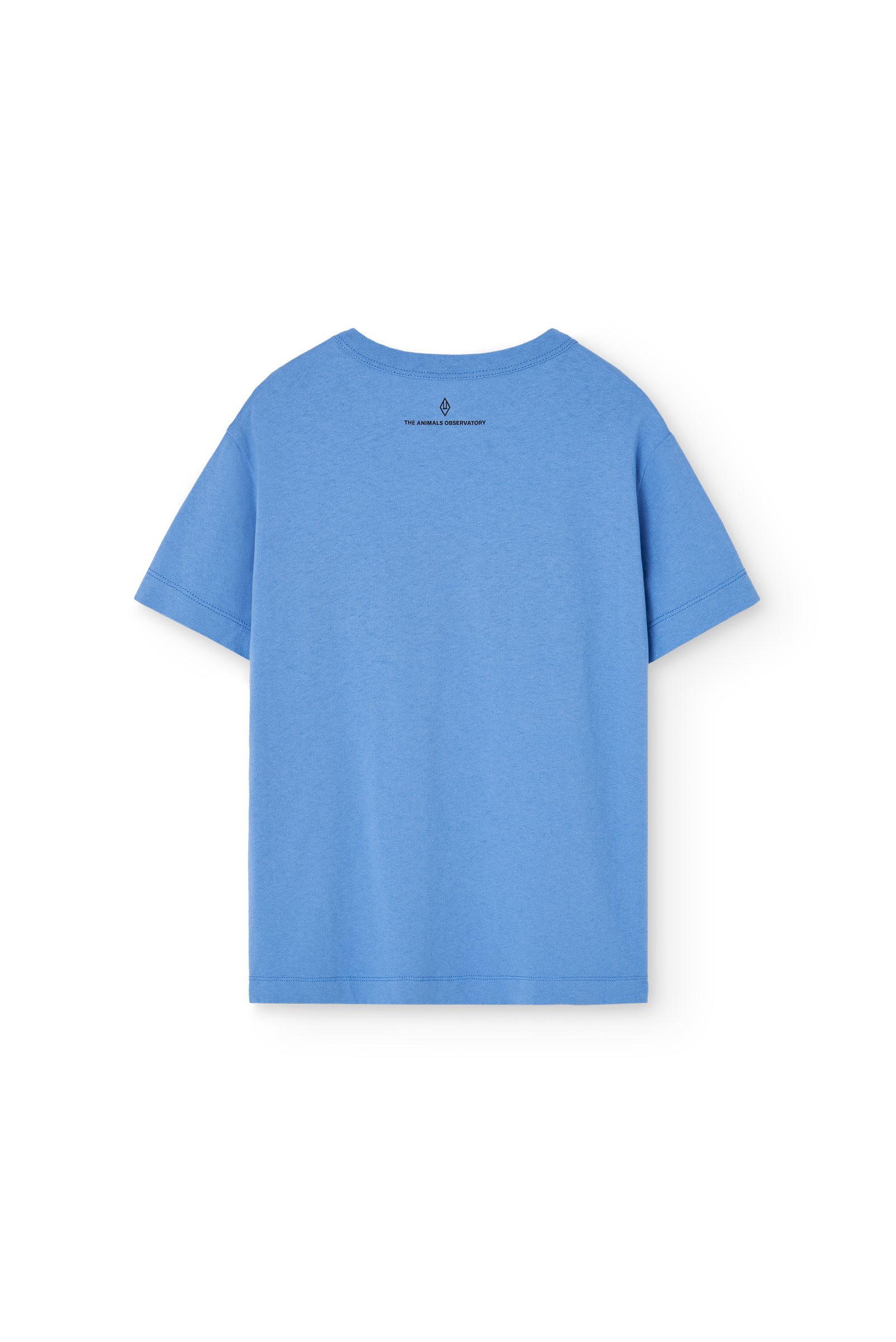 T-shirt rooster logo bleu