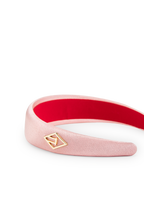 Serre-tête satiné rose