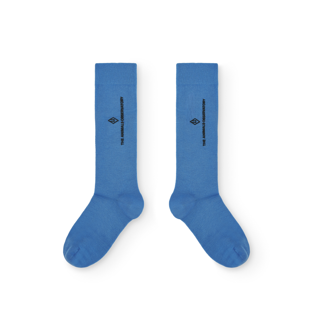 Chaussettes unies bleues