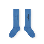 Chaussettes unies bleues
