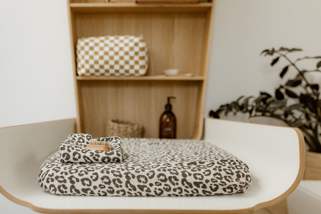 Fanny Leopard Print Changing Mat Cover
