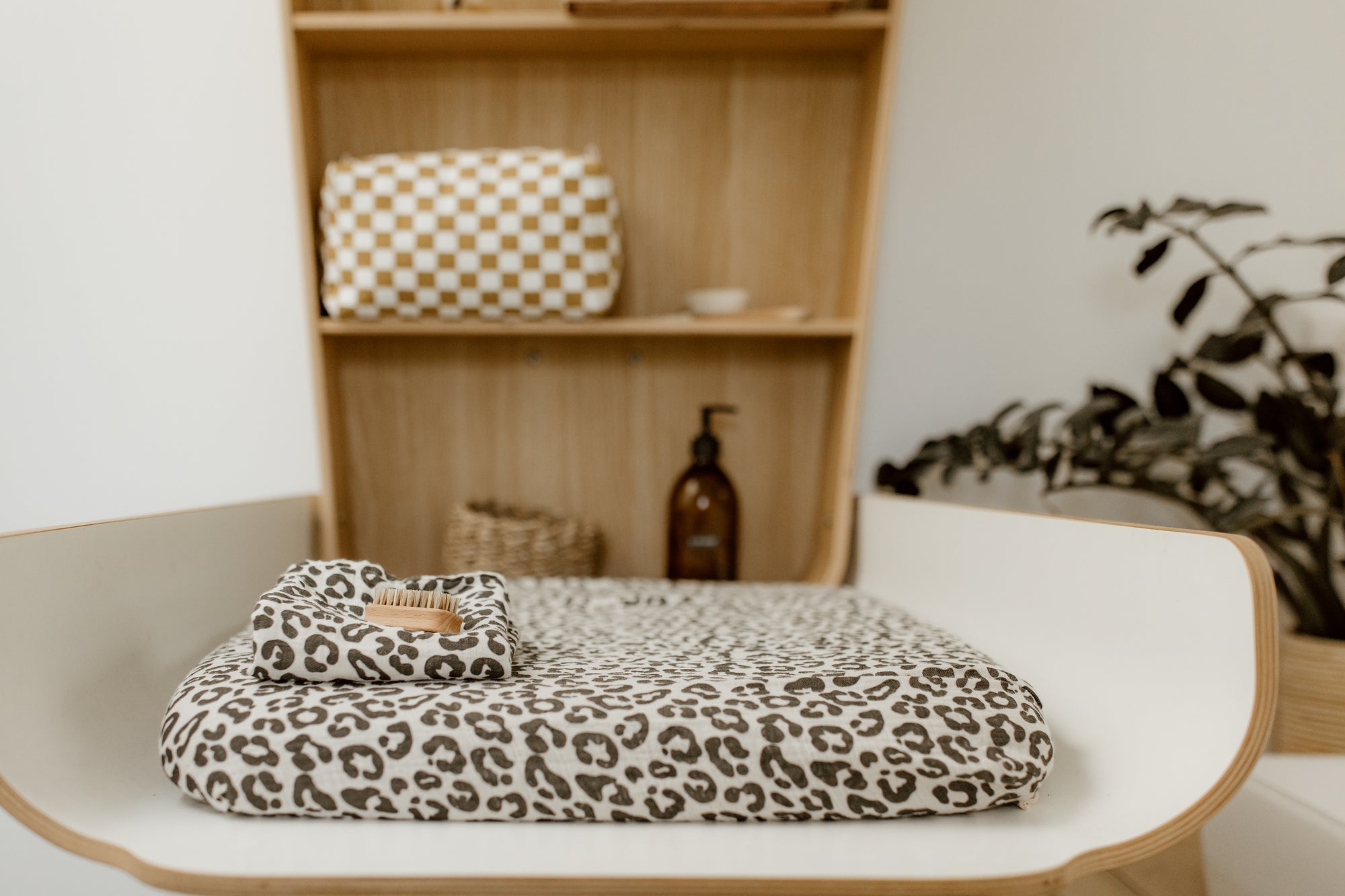 Fanny Leopard Print Changing Mat Cover