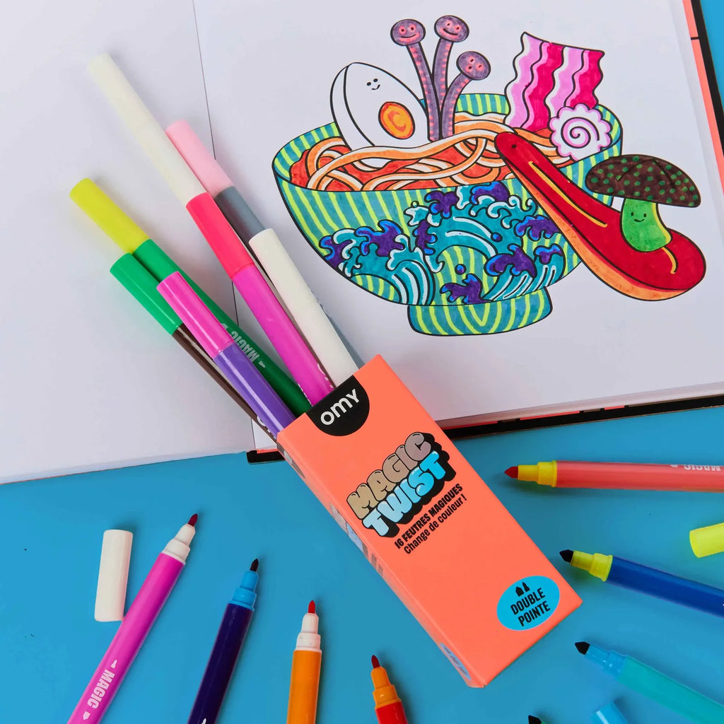 Feutres Magic Twist (14 couleurs + 2 révélateurs)