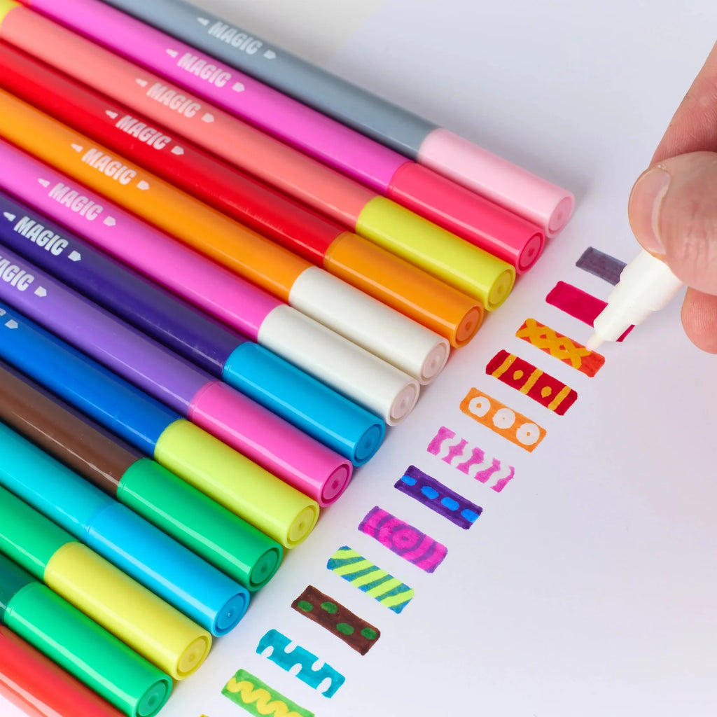 Feutres Magic Twist (14 couleurs + 2 révélateurs)