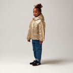Dragon Eye Puffer Jacket - Gold 