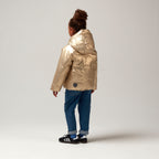 Dragon Eye Puffer Jacket - Gold 