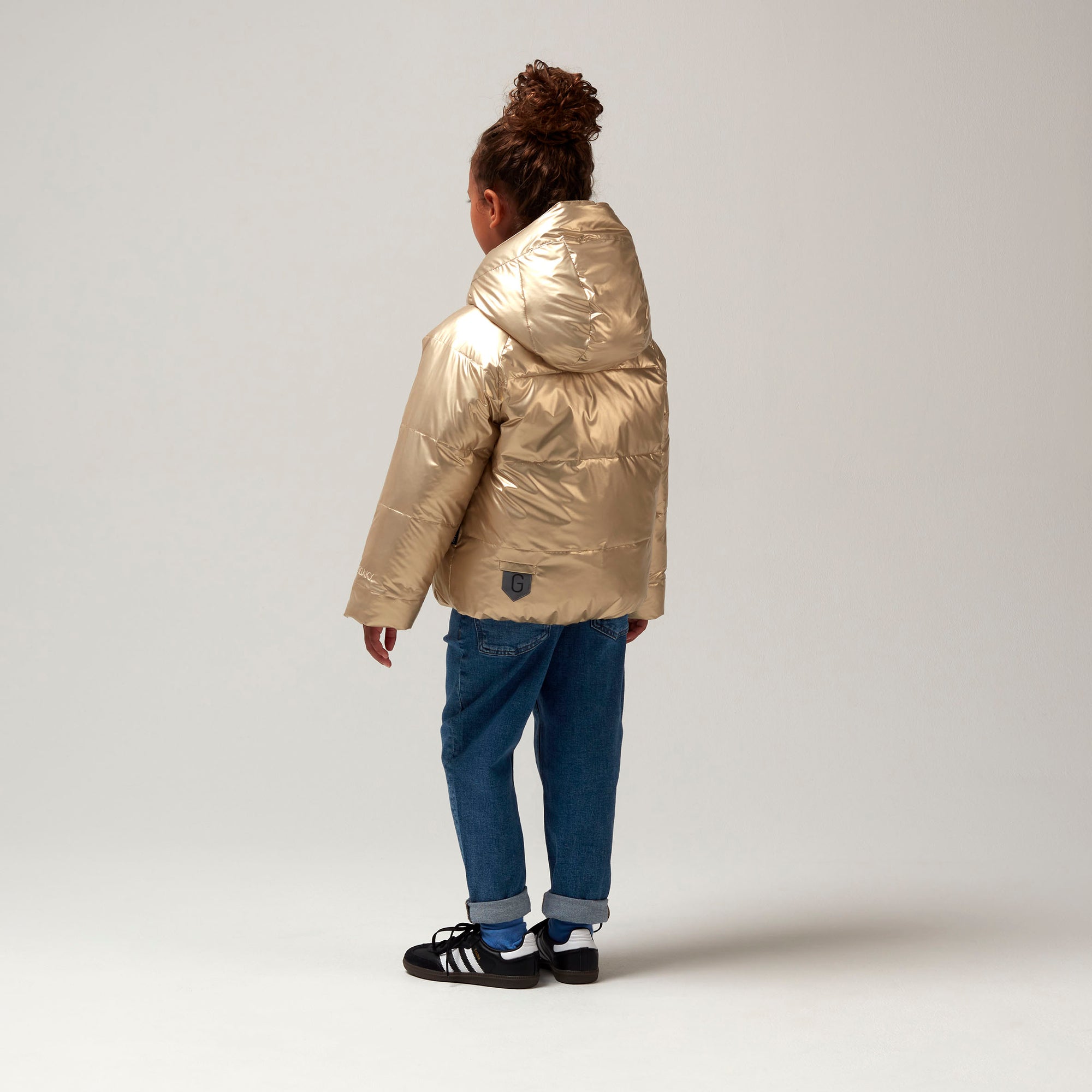 Dragon Eye Puffer Jacket - Gold 