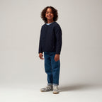 Veste réversible sleeping lion teddy/sky captain blue