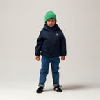 Smooth Lion Coat Navy blue
