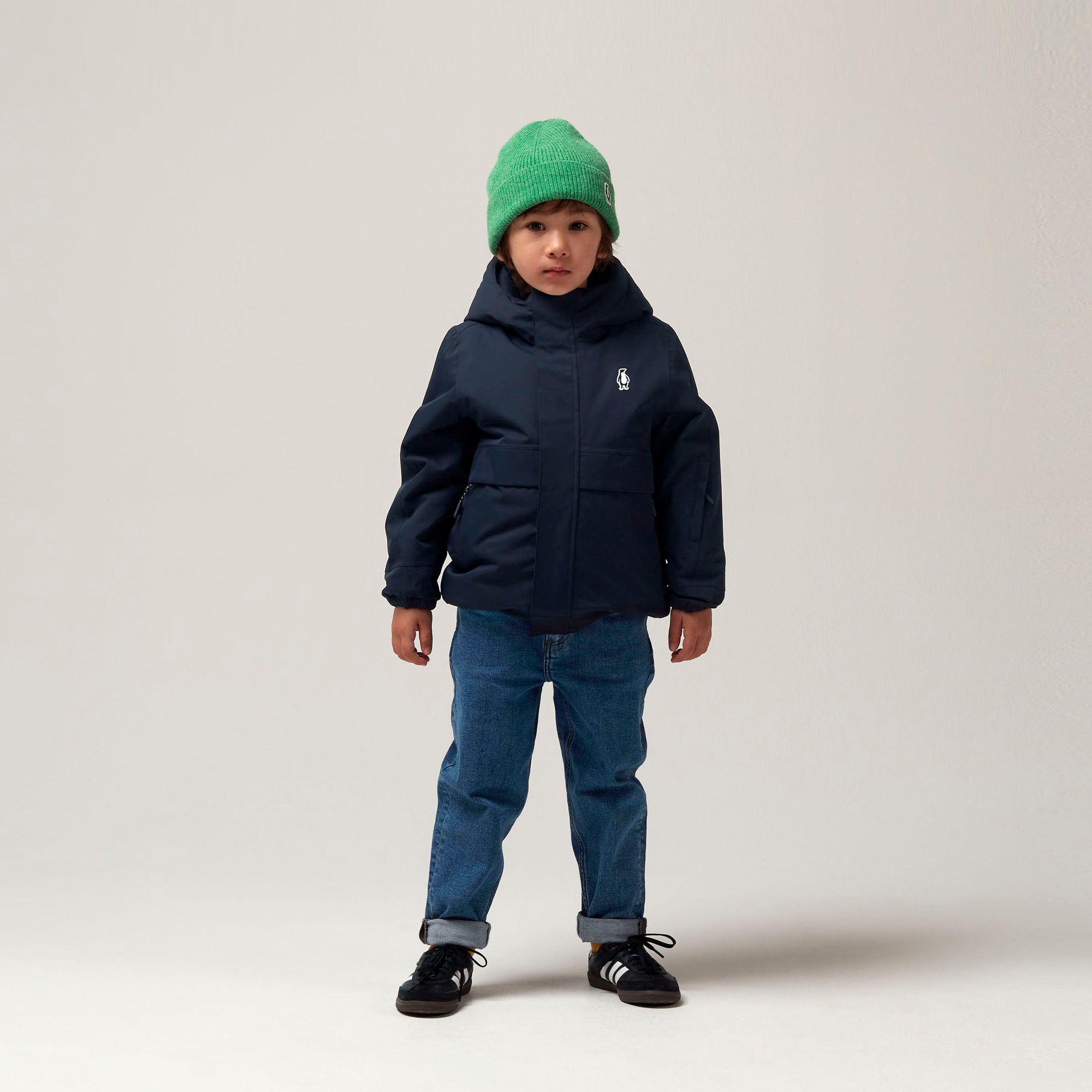 Smooth Lion Coat Navy blue