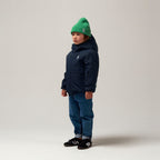 Smooth Lion Coat Navy blue