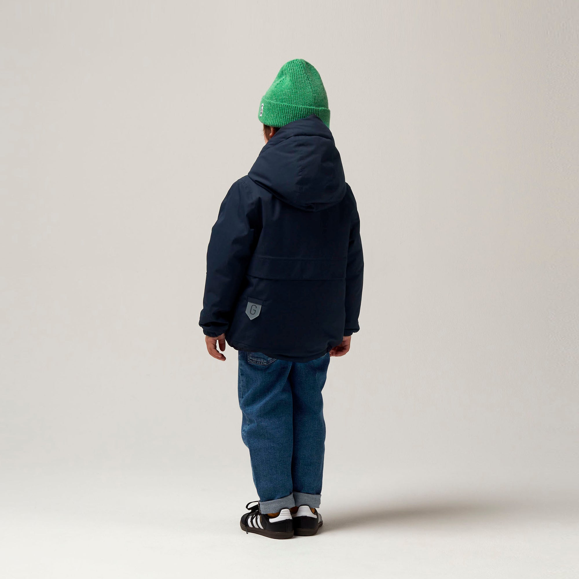 Smooth Lion Coat Navy blue