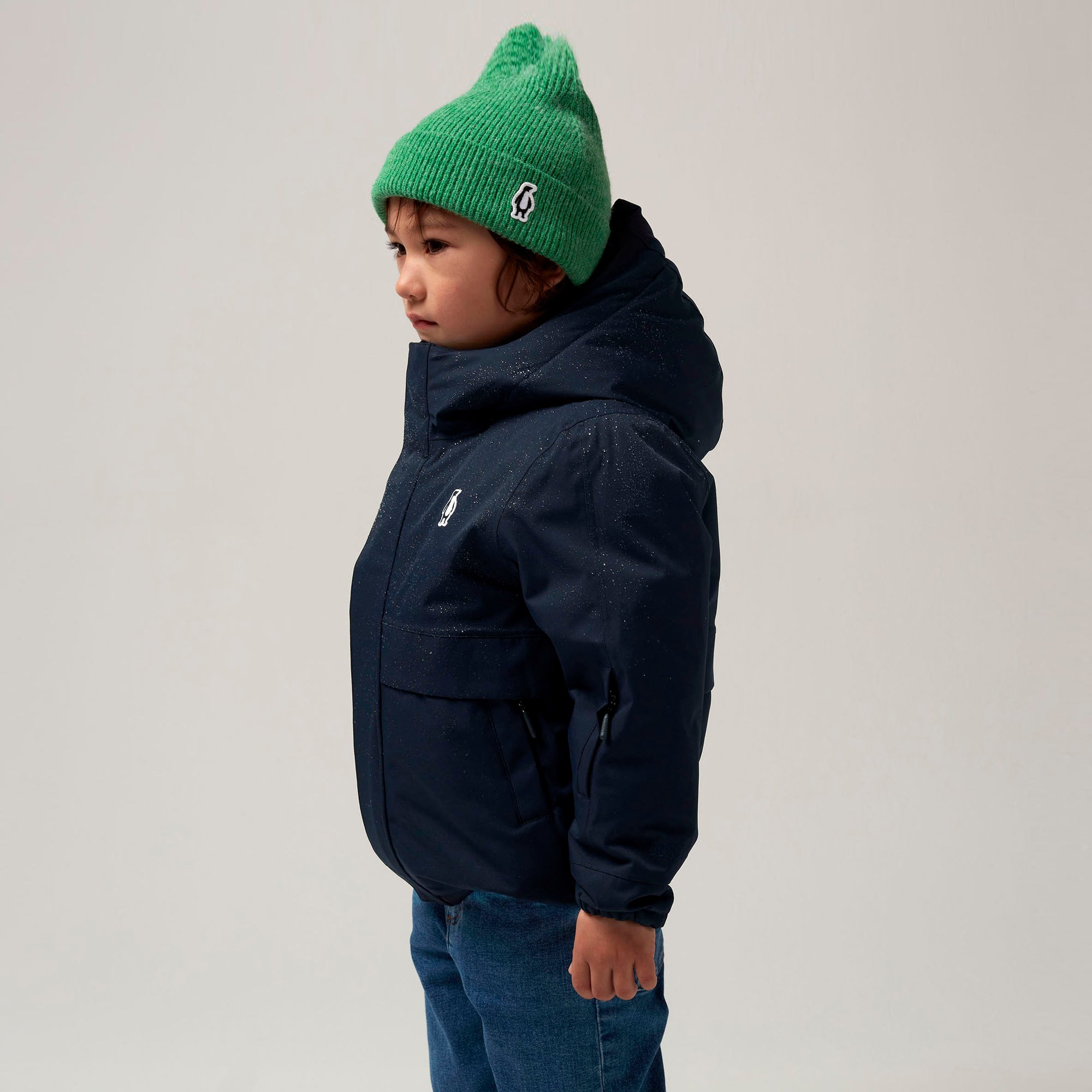 Smooth Lion Coat Navy blue