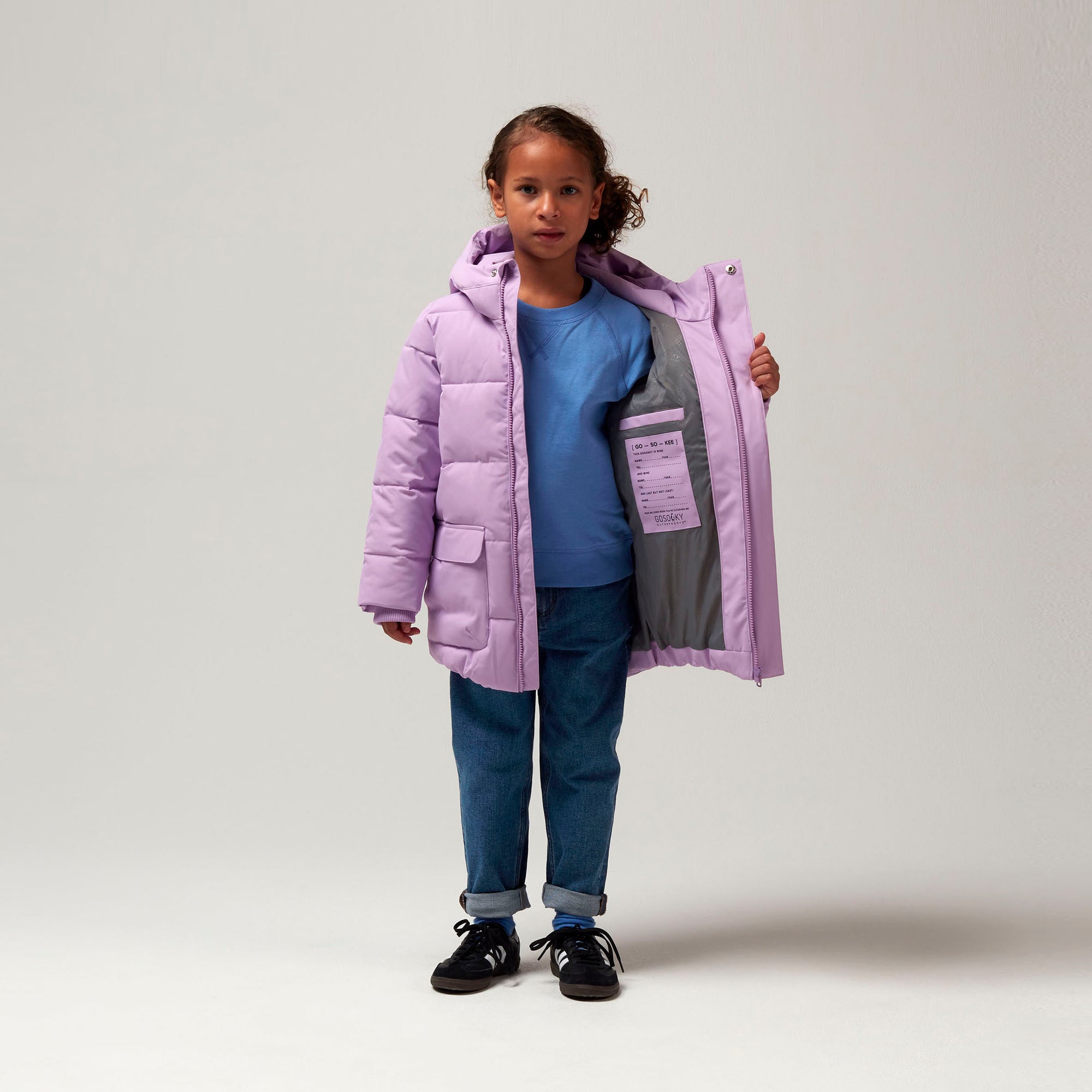 Purple Tiger Eye down jacket