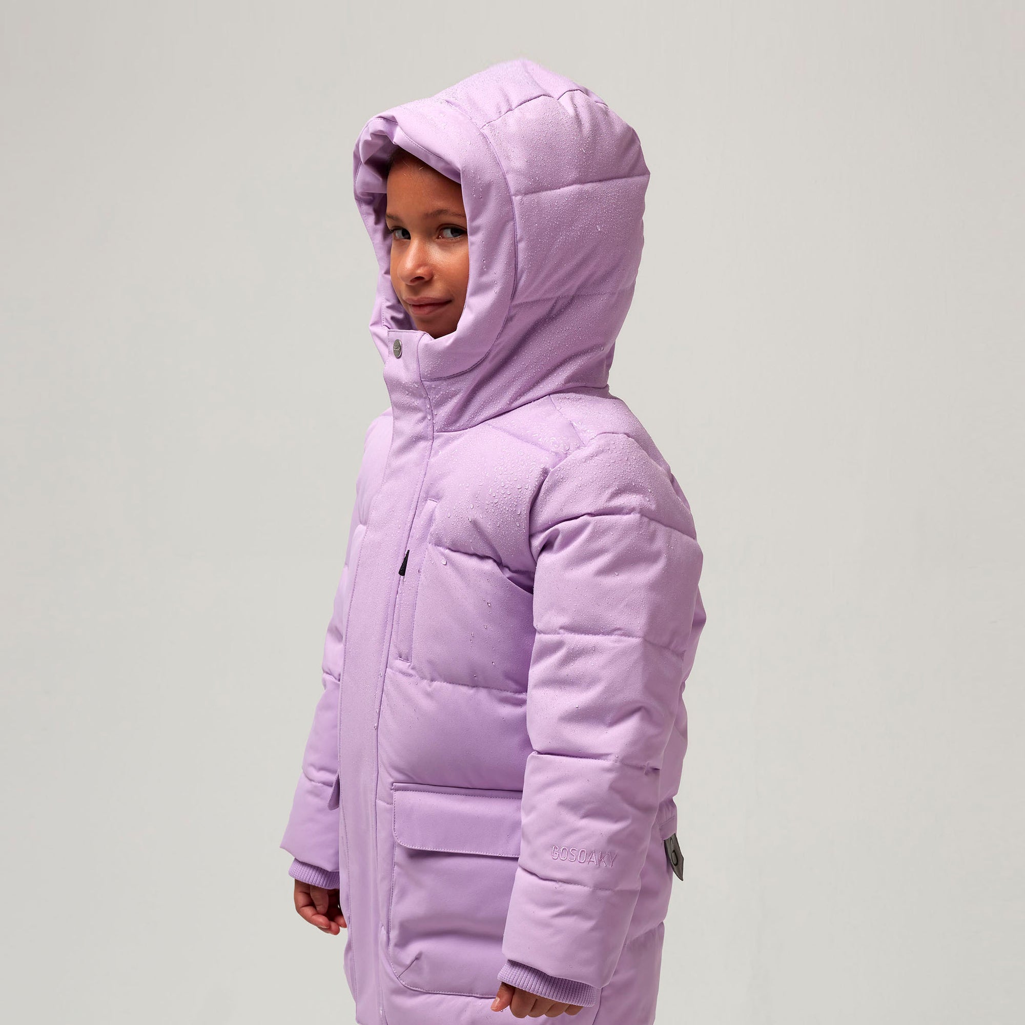Purple Tiger Eye down jacket