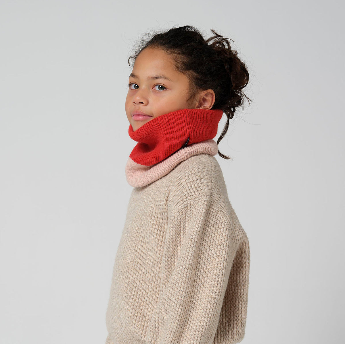 Tour de cou Bee Real Old Pink / Poppy Flower Red