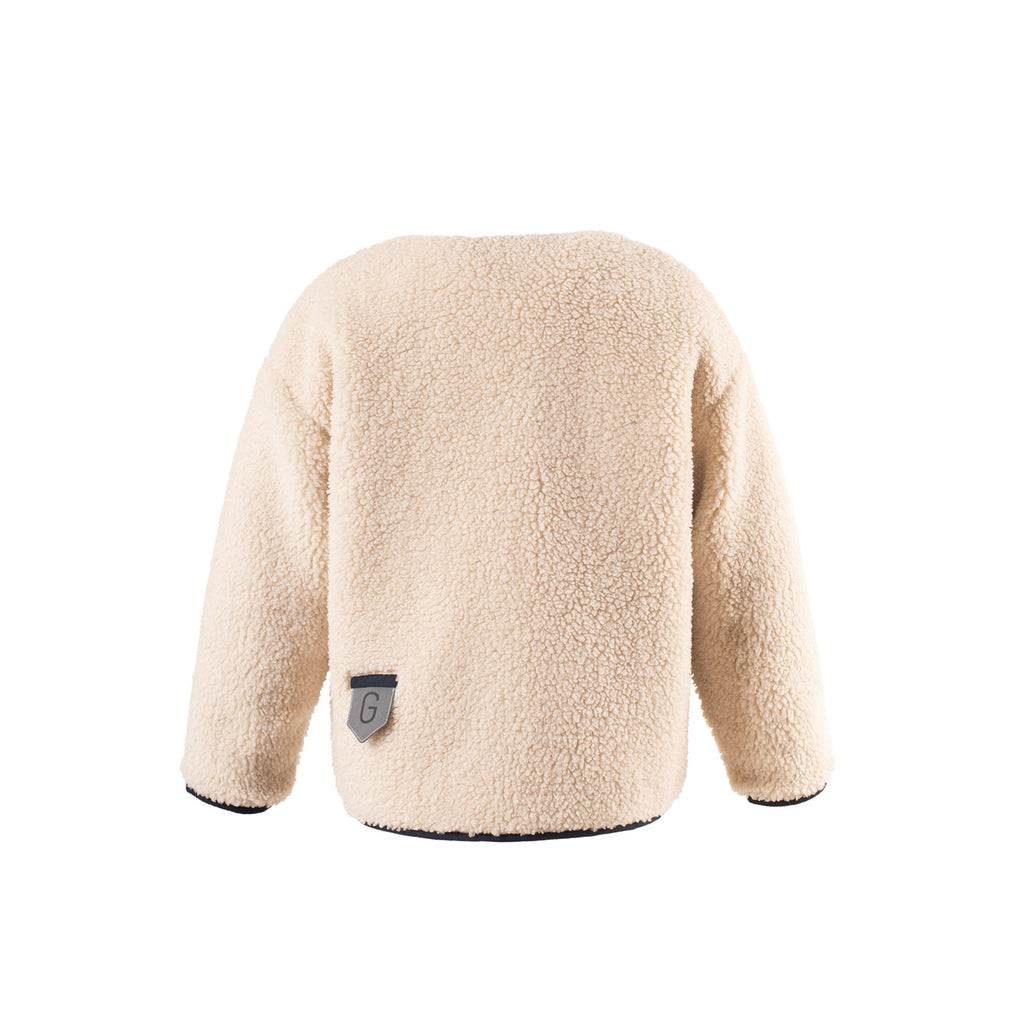 Veste réversible sleeping lion teddy/sky captain blue