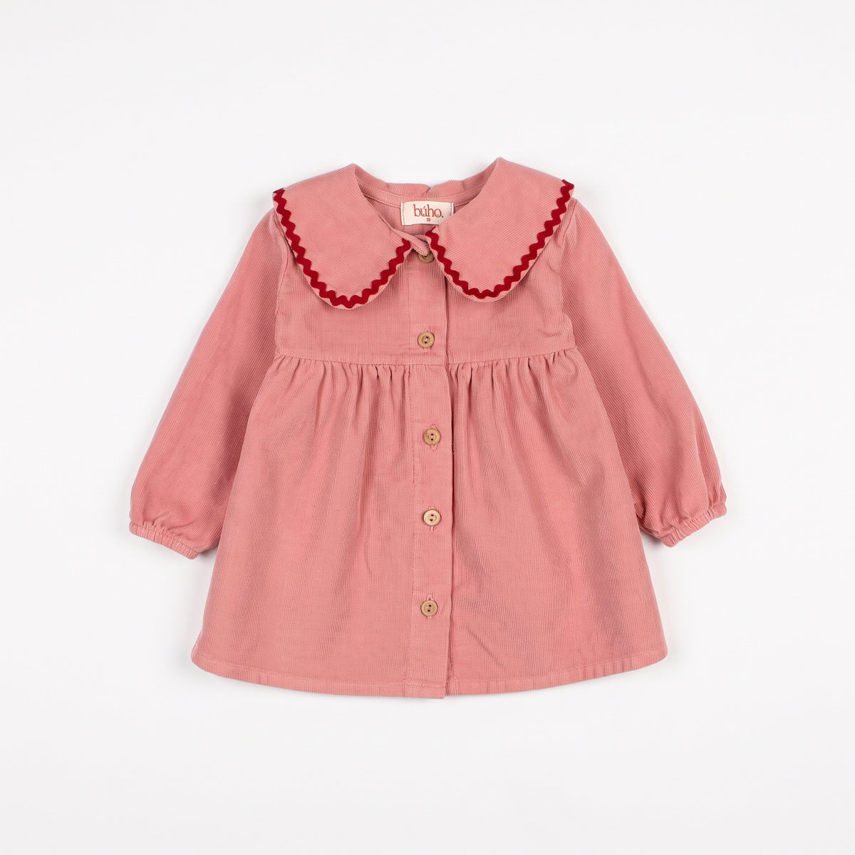 Robe en micro-velours côtelé Rose bébé