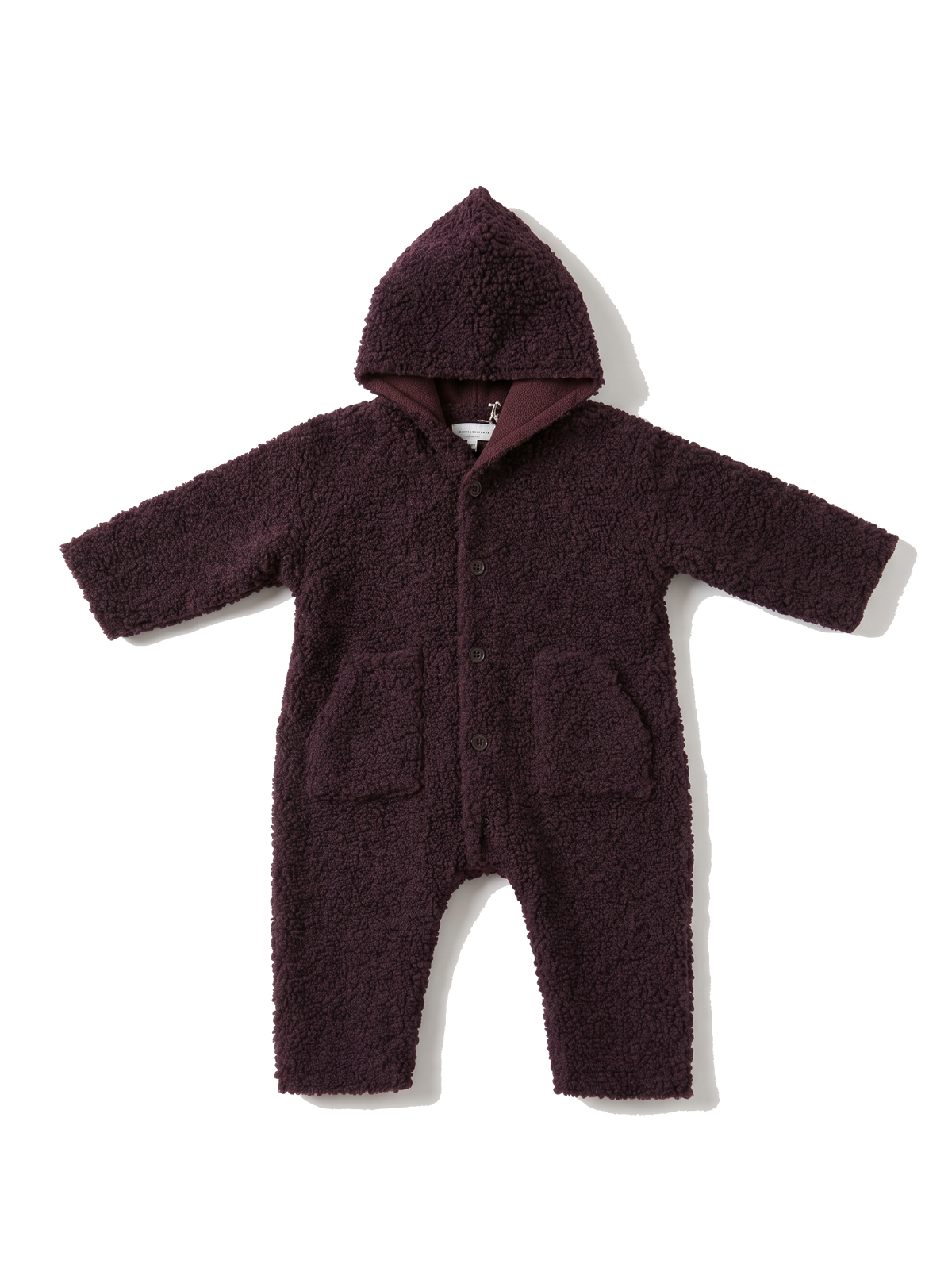 Combinaison bébé Teddy Aubergine