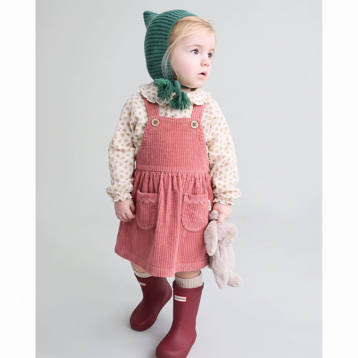Robe en velours côtelé Peony bébé