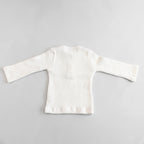 Pull bébé en maille coloris blanc
