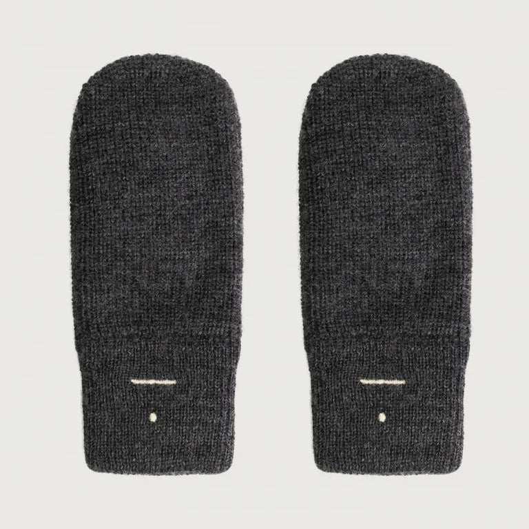 Grey Knitted Mittens RWS