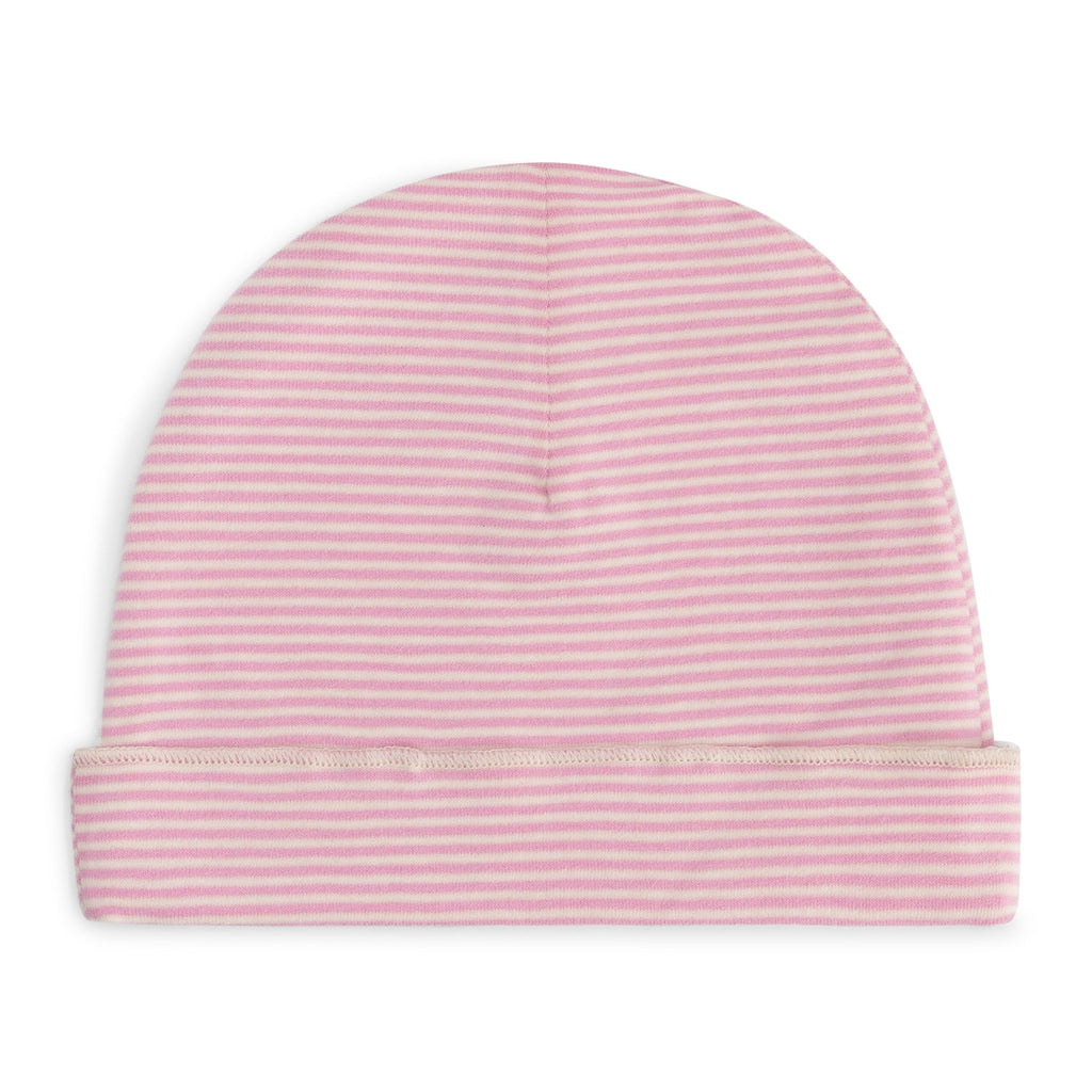 Bonnet bébé Gray Label rose dos — Little Dudes