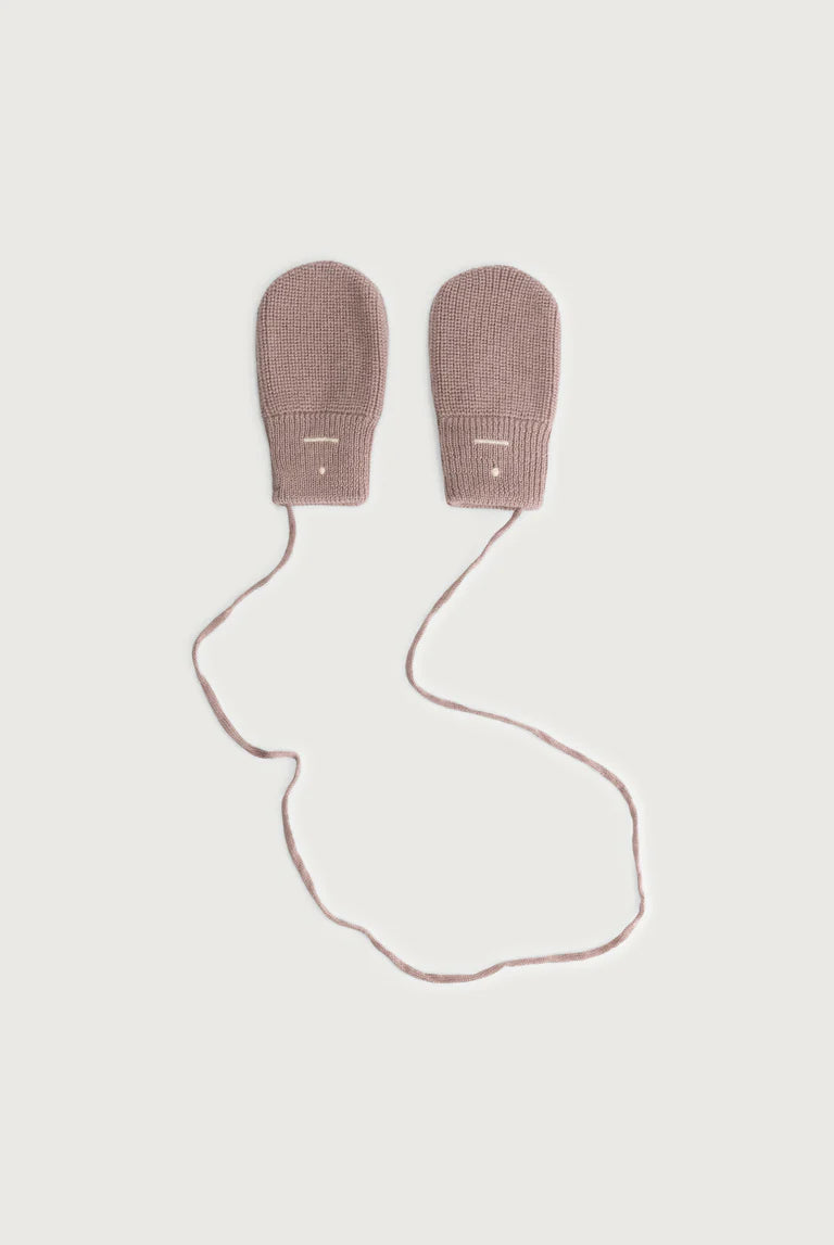 Babies Grey Knitted Mittens RWS