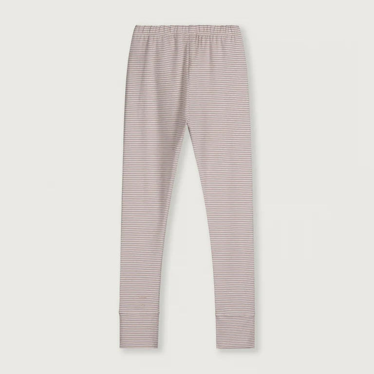 Cherry and cream stripes leggings