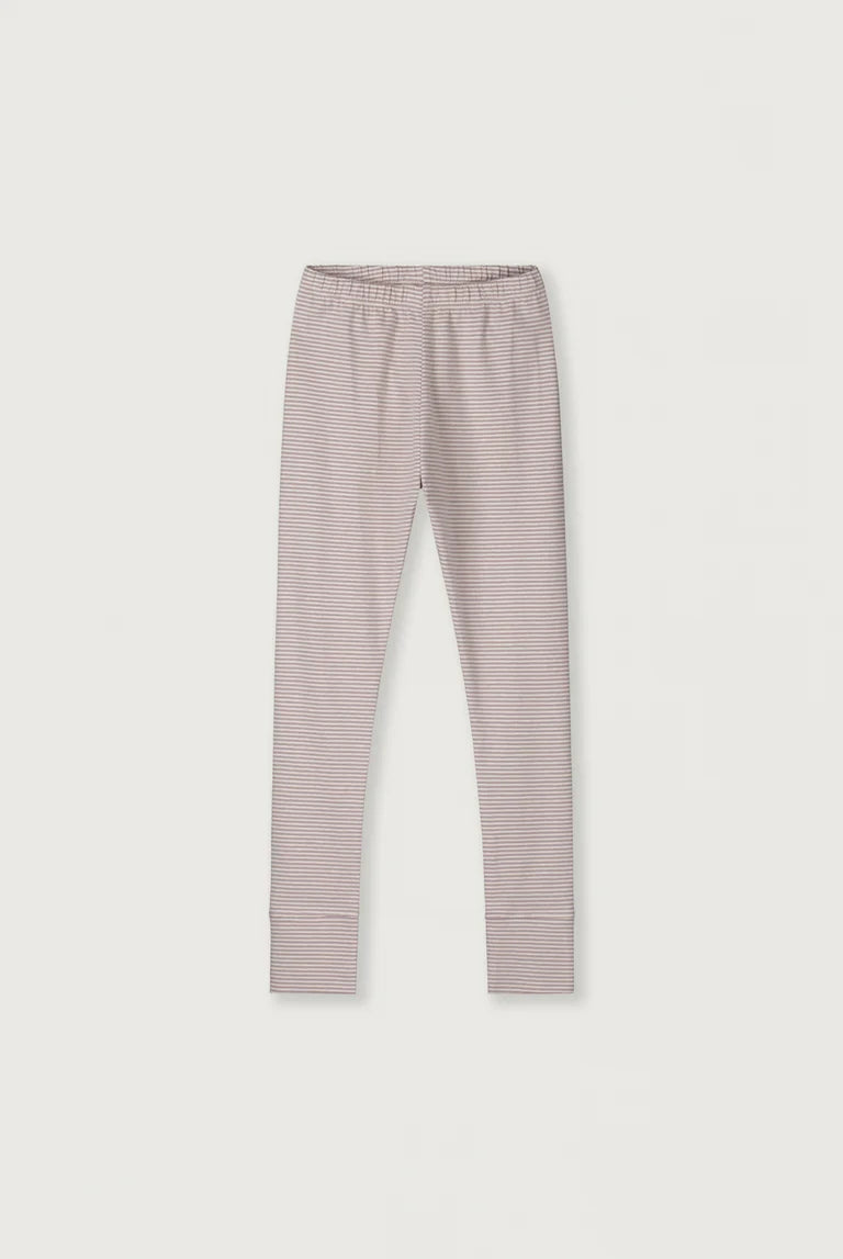 Cherry and cream stripes leggings