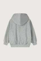 Grey zipped hoodie