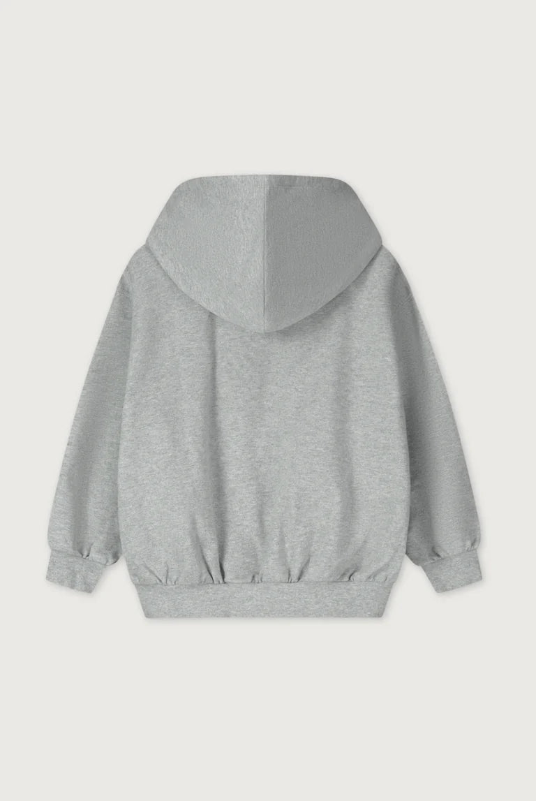 Grey zipped hoodie