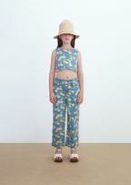 Haut sans Manches à Imprimé Oranges