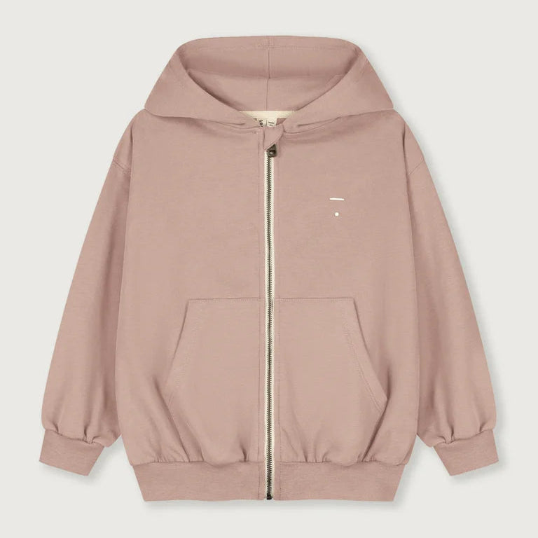 Grey zipped hoodie
