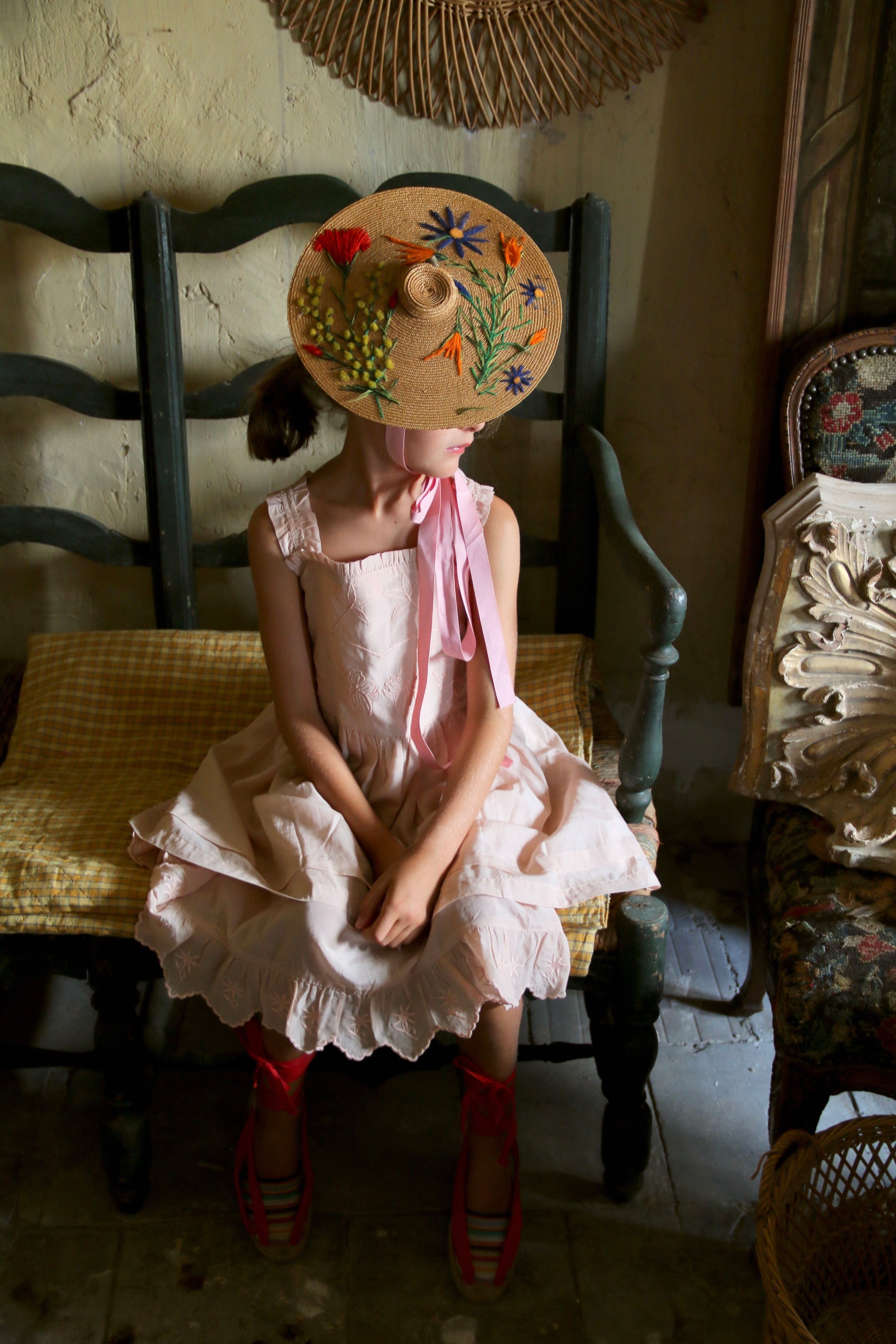 Mademoiselle dress in pale pink 
